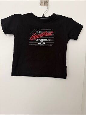 Chevrolet Kids' 'The Heartbeat of America' Black Graphic Tee